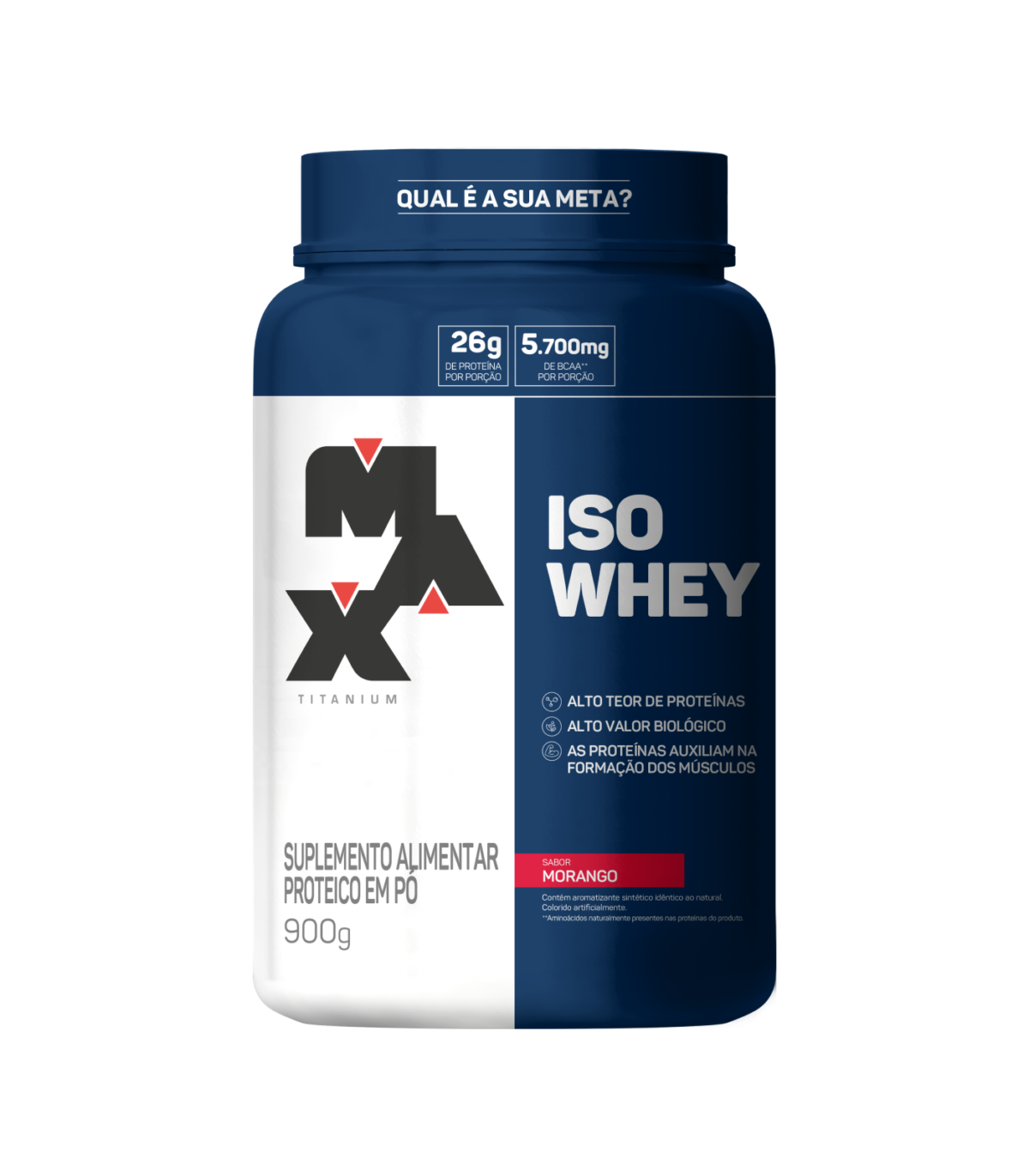 Iso Whey 900g Morango